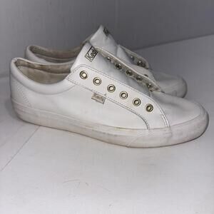 Keds Classic White Leather Softerra Minimalist Y2K Sneakers Shoes Womens Size 10